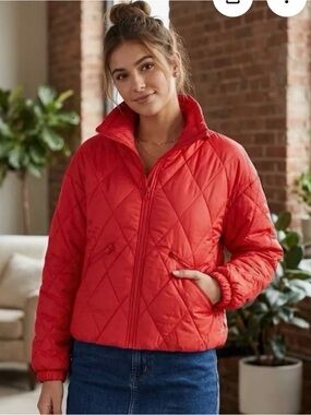 all in motion XL Red Quilted Puffer Jacket